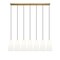 Z-Lite Farrell 7 Light Linear Chandelier, 7.25in. W x 13.75in. H, Modern Gold 3043P7-7L-MGLD - alternate 3